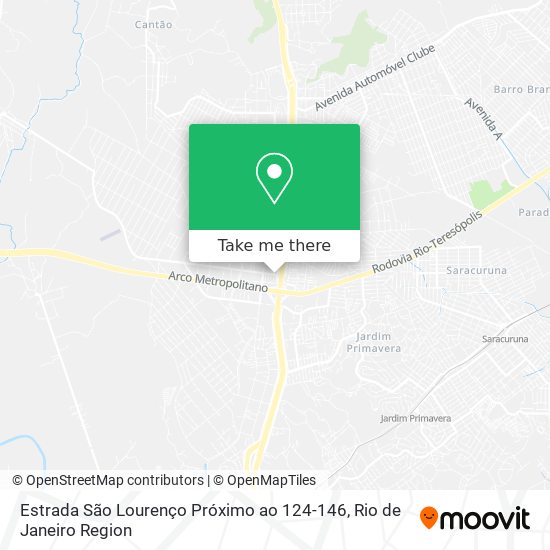 Estrada São Lourenço Próximo ao 124-146 map
