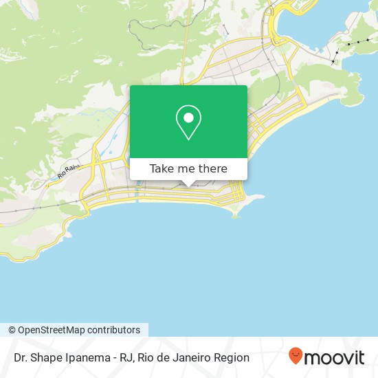 Mapa Dr. Shape Ipanema - RJ