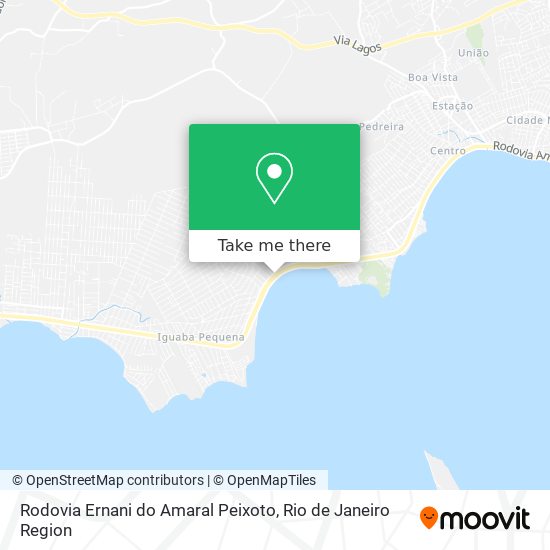 Rodovia Ernani do Amaral Peixoto map