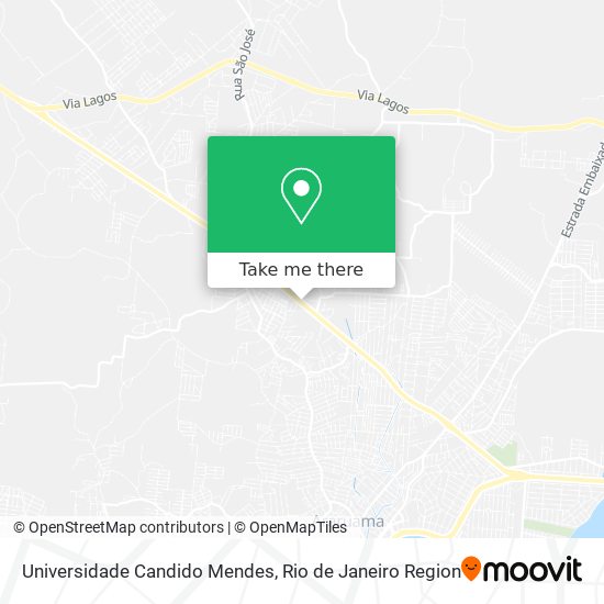 Universidade Candido Mendes map
