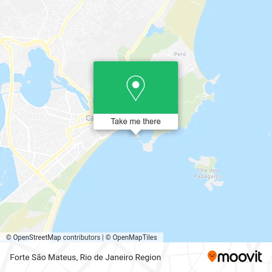 Forte São Mateus map