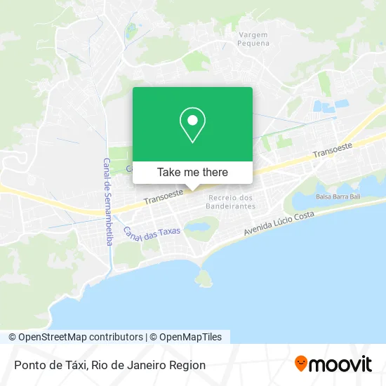 Ponto de Táxi map