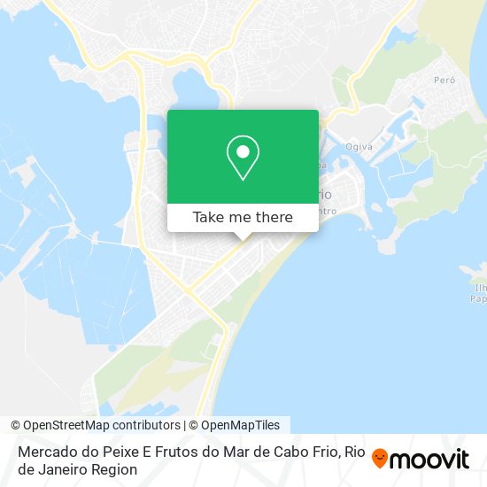 Mapa Mercado do Peixe E Frutos do Mar de Cabo Frio