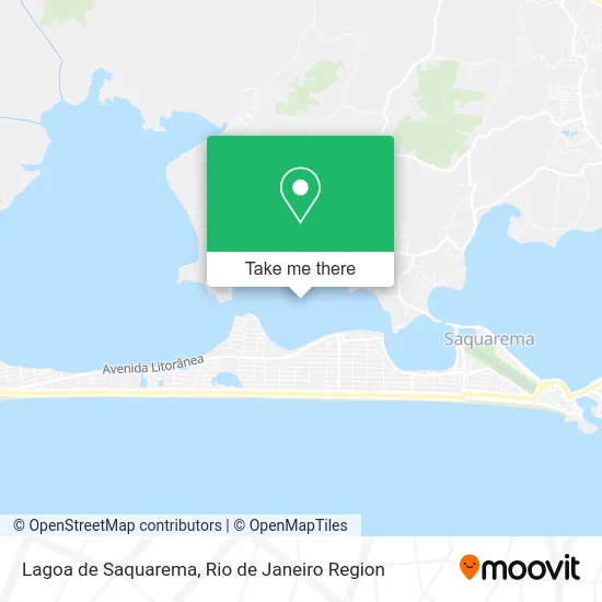 Lagoa de Saquarema map