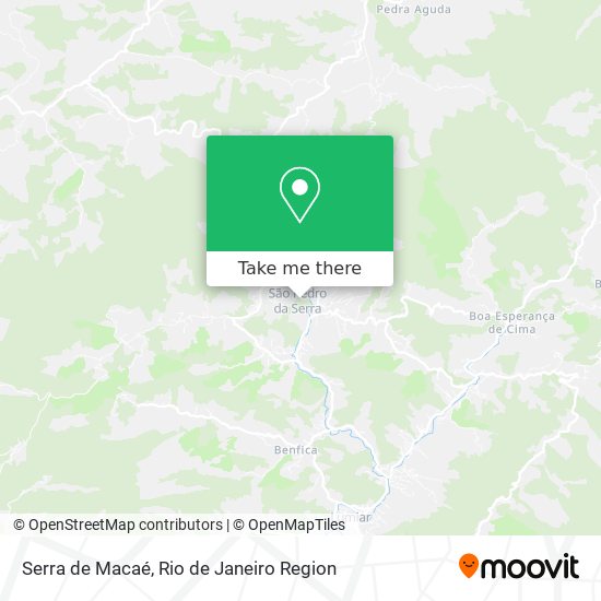 Serra de Macaé map