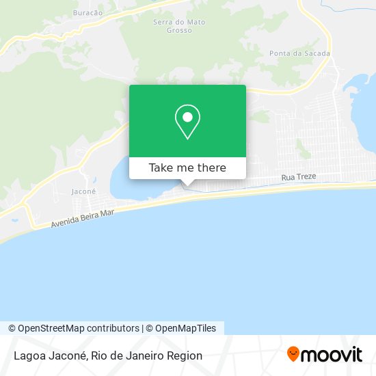 Lagoa Jaconé map