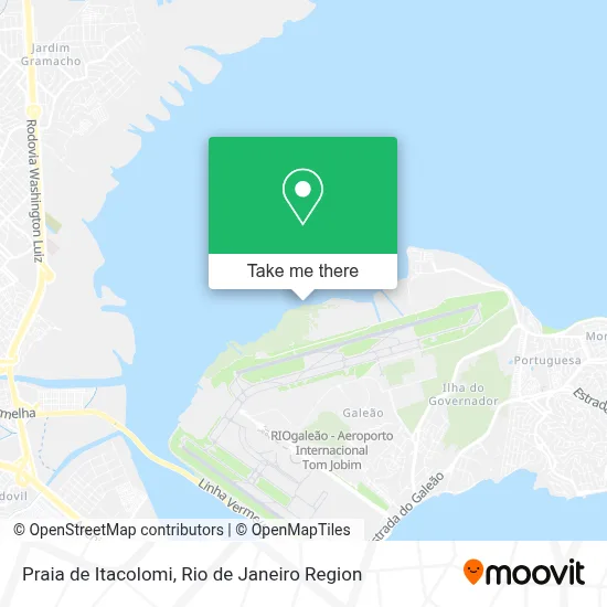 Praia de Itacolomi map