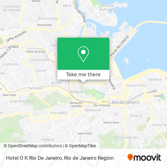 Mapa Hotel O K    Rio De Janeiro