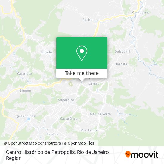 Centro Histórico de Petropolis map
