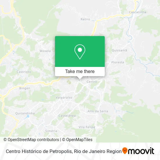 Centro Histórico de Petropolis map