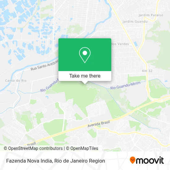 Fazenda Nova India map