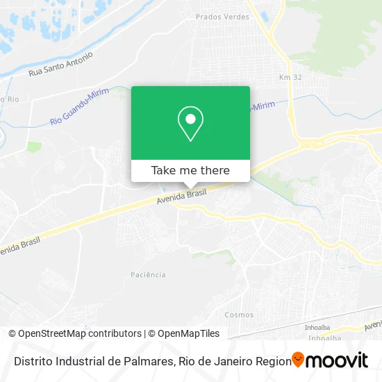 Distrito Industrial de Palmares map