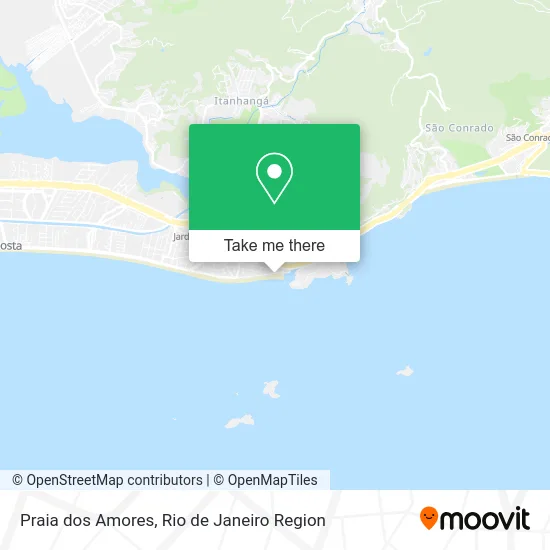Praia dos Amores map