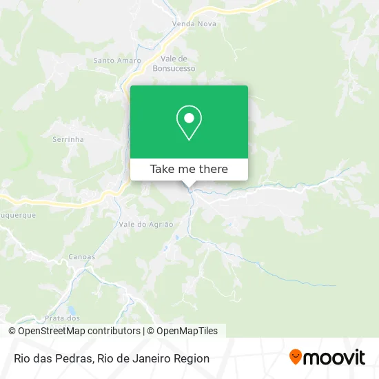 Rio das Pedras map
