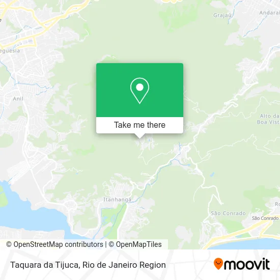 Taquara da Tijuca map