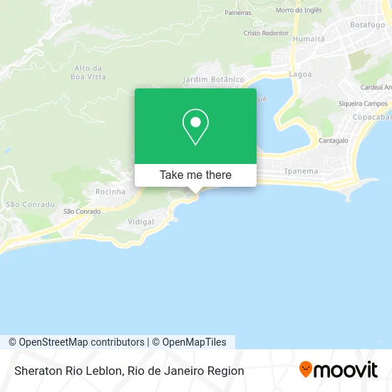 Sheraton Rio Leblon map