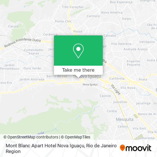 Mont Blanc Apart Hotel Nova Iguaçu map