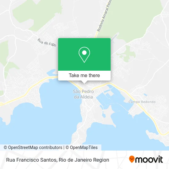 Rua Francisco Santos map