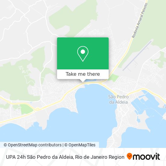 UPA 24h São Pedro da Aldeia map