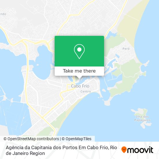 Mapa Agência da Capitania dos Portos Em Cabo Frio