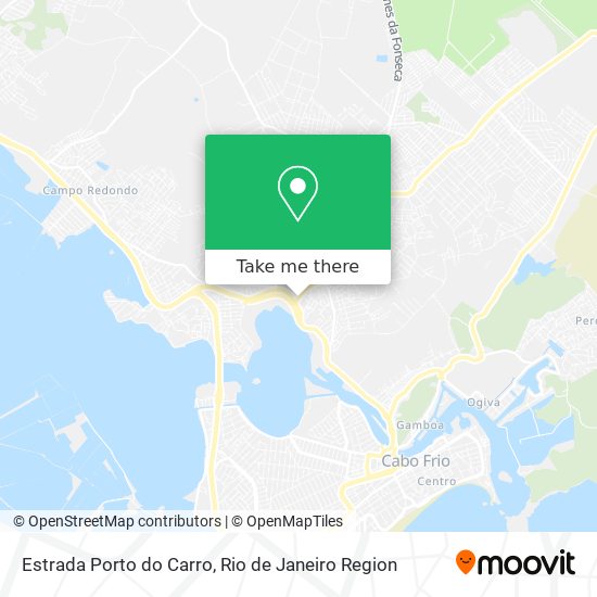 Mapa Estrada Porto do Carro