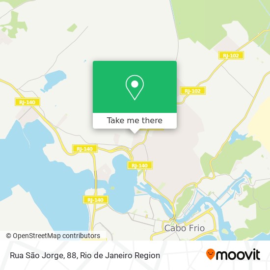 Mapa Rua São Jorge, 88