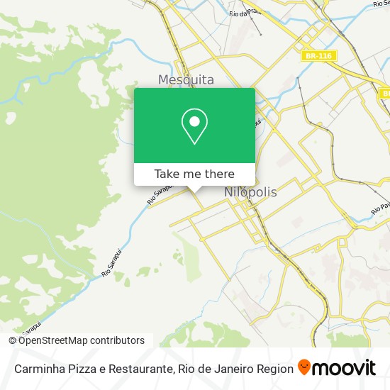 Mapa Carminha Pizza e Restaurante