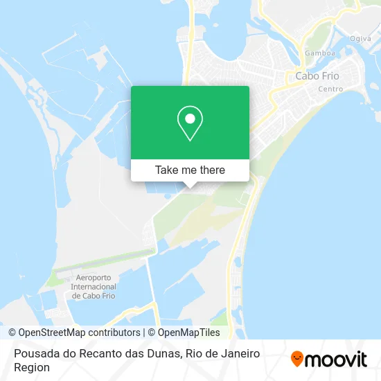 Pousada do Recanto das Dunas map