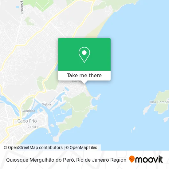 Quiosque Mergulhão do Peró map
