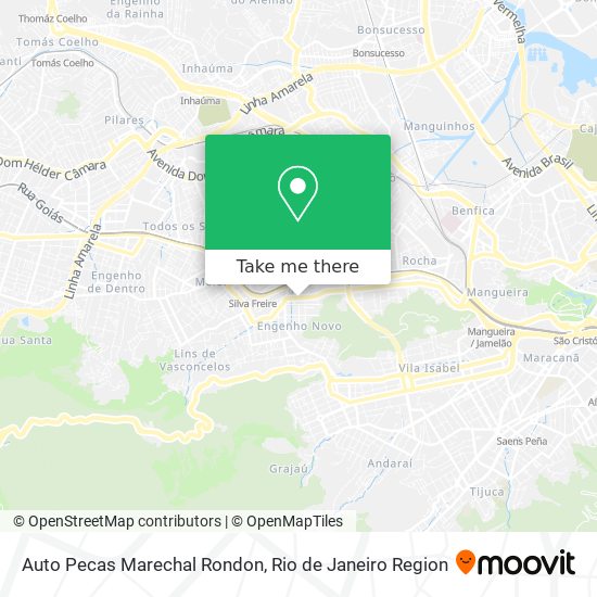 Mapa Auto Pecas Marechal Rondon