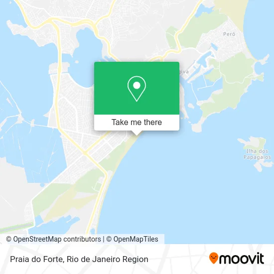 Praia do Forte map