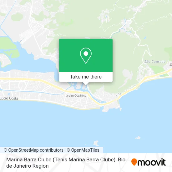 Marina Barra Clube map