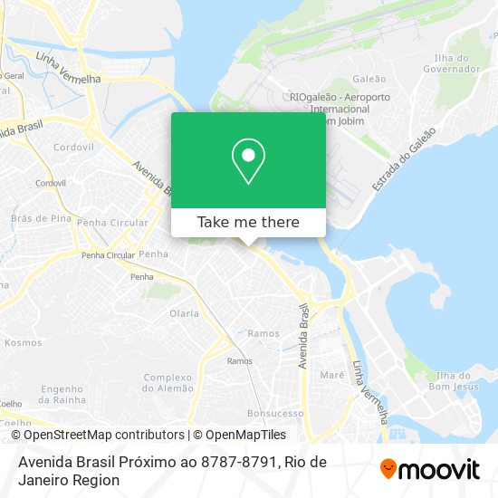 Mapa Avenida Brasil Próximo ao 8787-8791