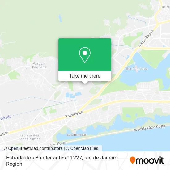 Estrada dos Bandeirantes 11227 map