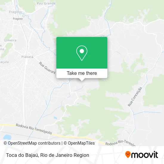 Toca do Bajaú map