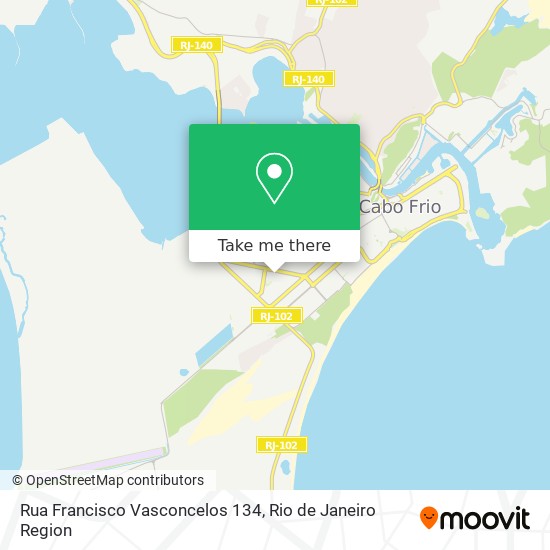 Mapa Rua Francisco Vasconcelos 134