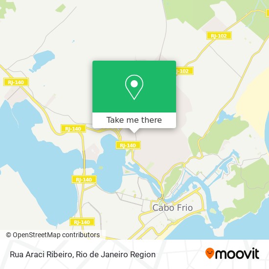 Mapa Rua Araci Ribeiro