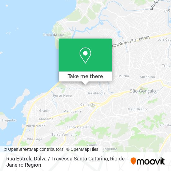 Rua Estrela Dalva / Travessa Santa Catarina map
