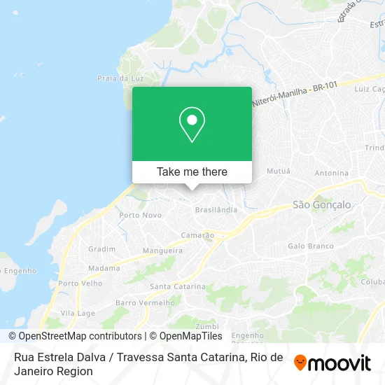 Rua Estrela Dalva / Travessa Santa Catarina map