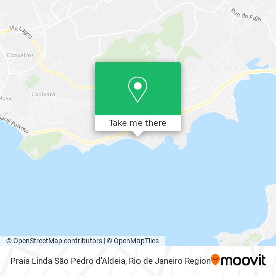 Praia Linda São Pedro d'Aldeia map