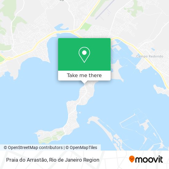 Praia do Arrastão map