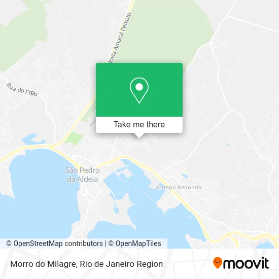 Morro do Milagre map