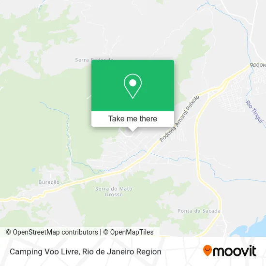 Camping Voo Livre map