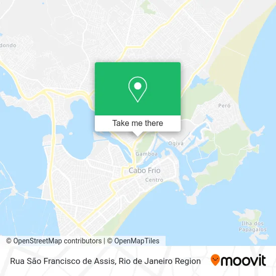 Rua São Francisco de Assis map