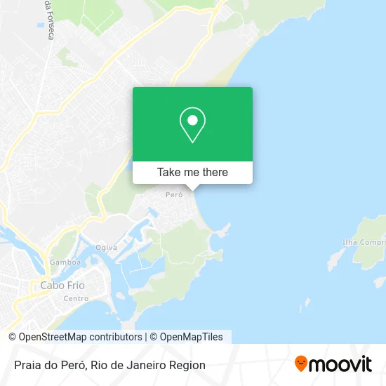 Praia do Peró map