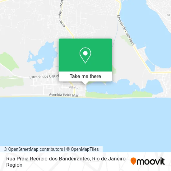 Rua Praia Recreio dos Bandeirantes map