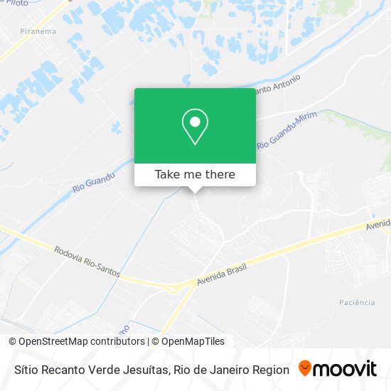 Sítio Recanto Verde Jesuítas map