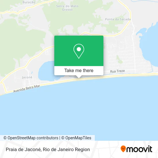 Praia de Jaconé map