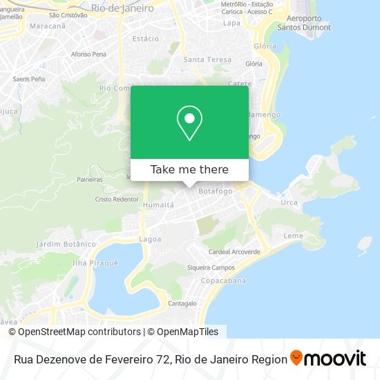 Rua Dezenove de Fevereiro 72 map