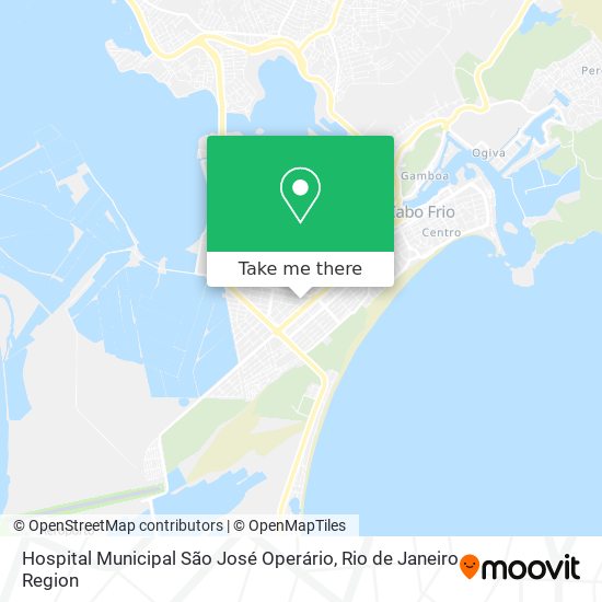 Mapa Hospital Municipal São José Operário